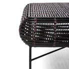 Mesa de centro de mimbre y metal Lingotto