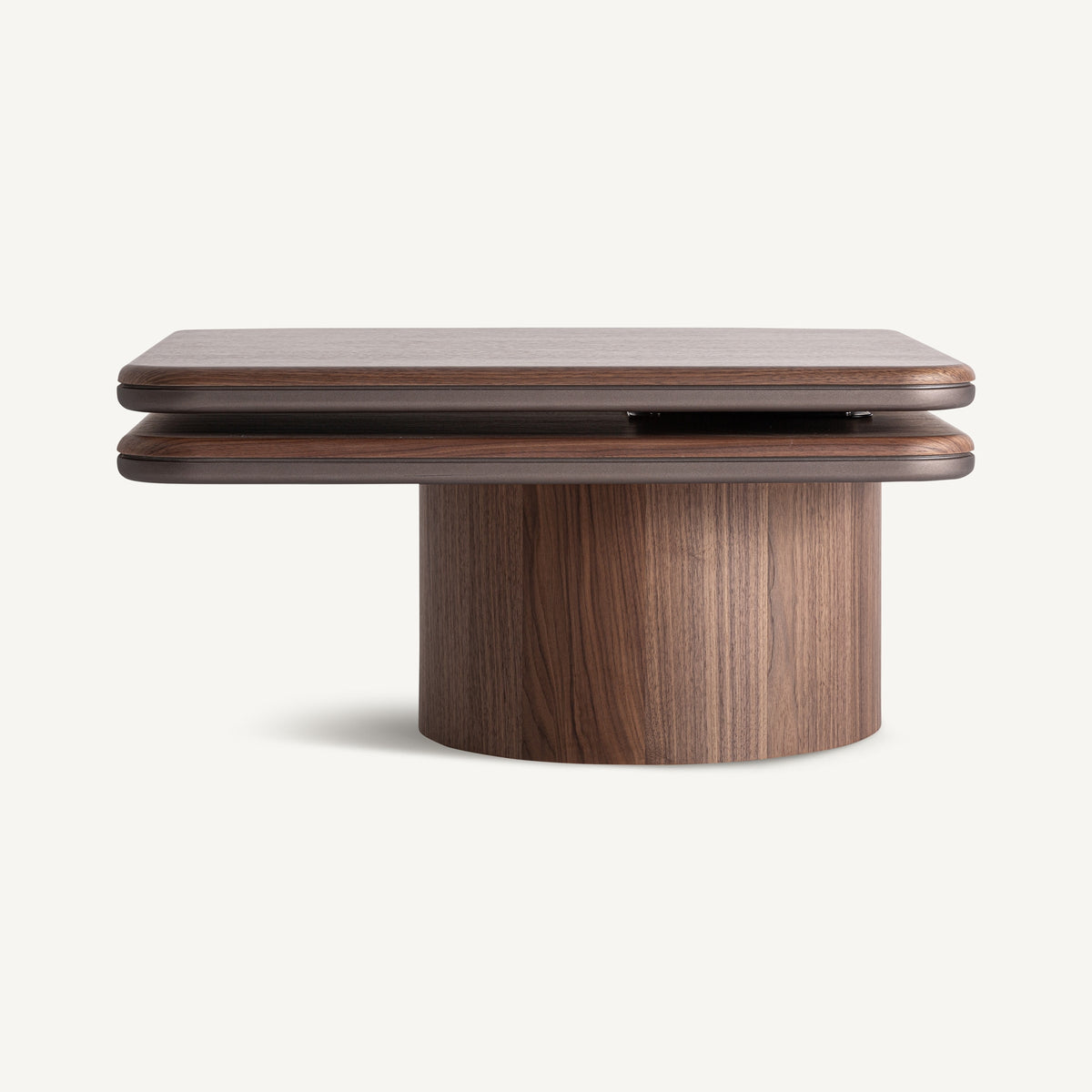 Mesa de centro de nogal y hierro Camogli
