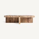 Mesa de centro de teca reciclada Alicudi