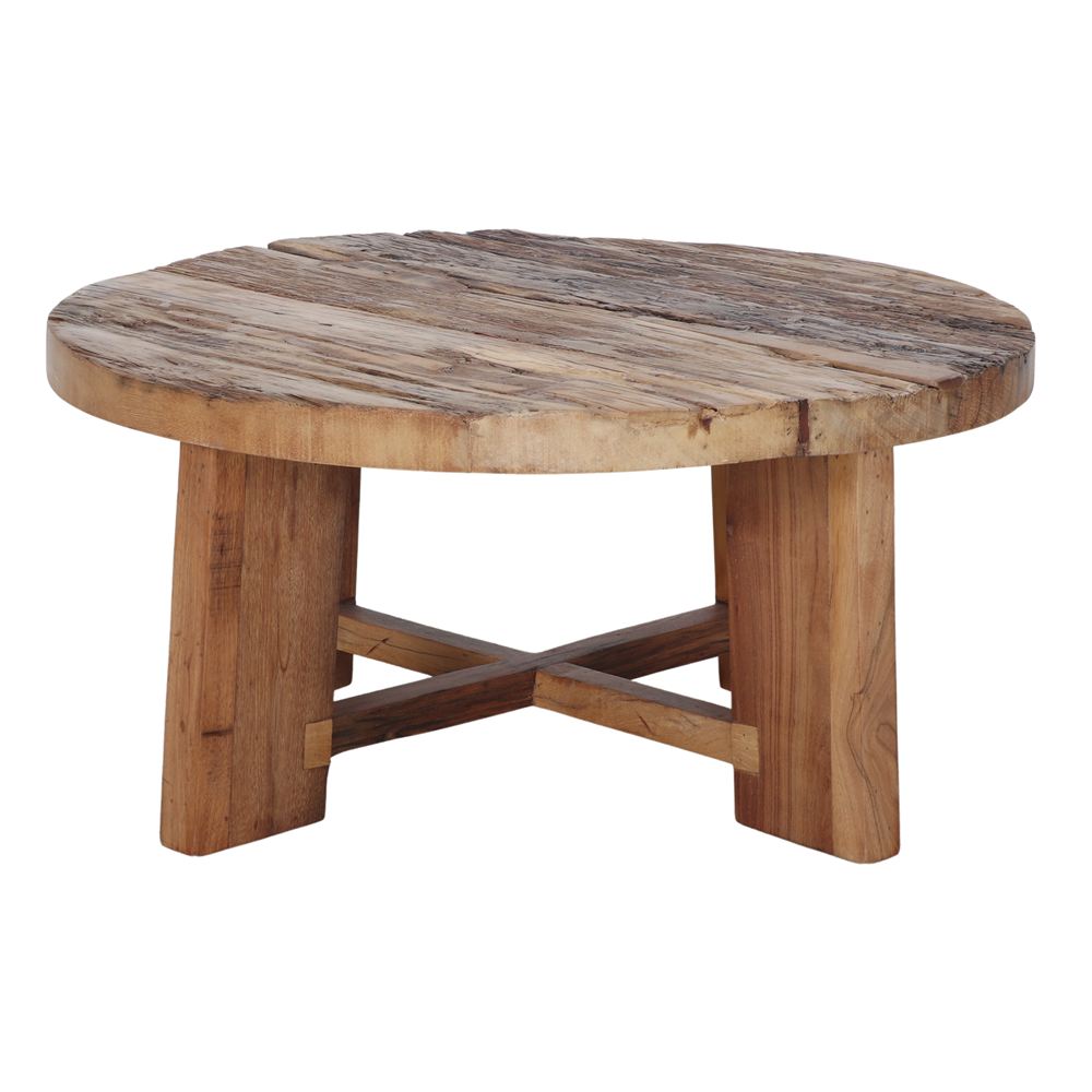 Mesa de centro de teca reciclada Alphecca
