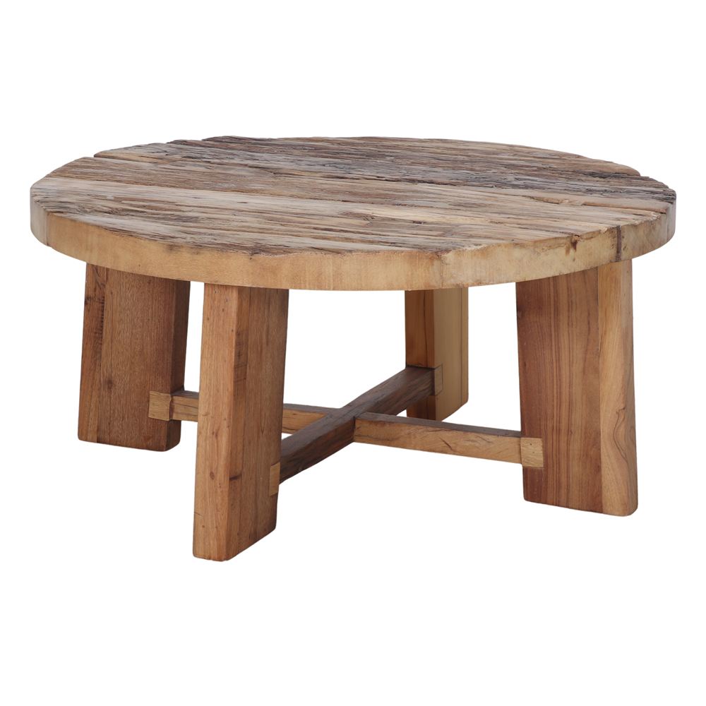 Mesa de centro de teca reciclada Alphecca