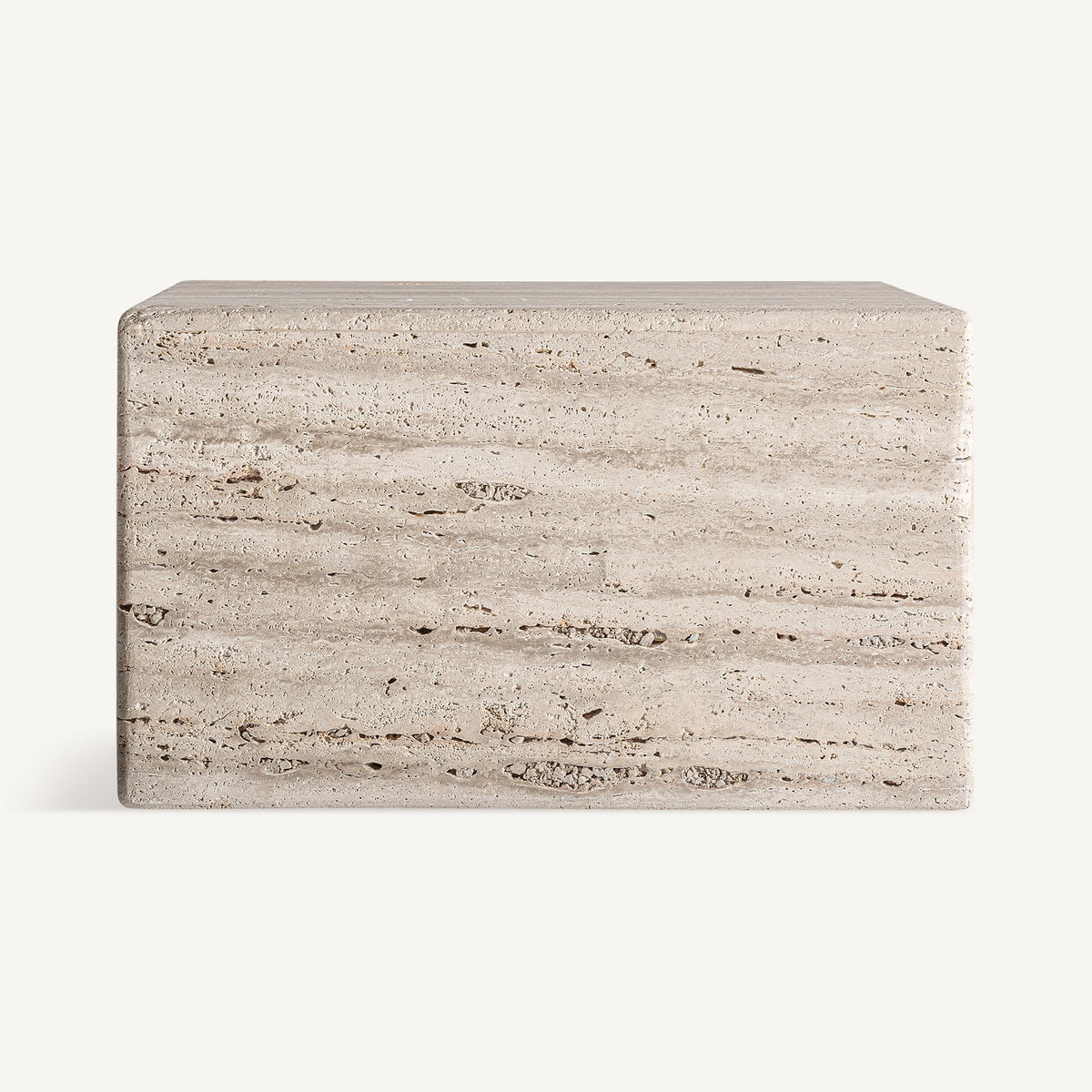 Mesa de centro de travertino Favignana 60 cm