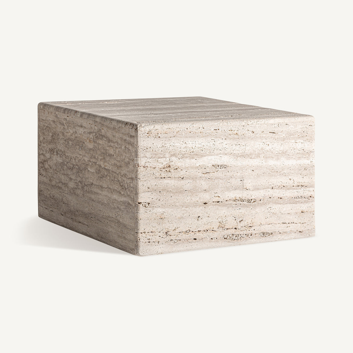 Mesa de centro de travertino Favignana 60 cm