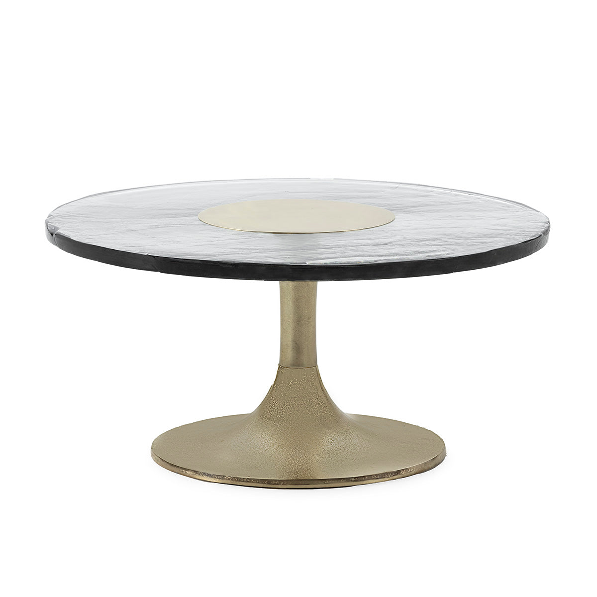Mesa de centro de vidrio y aluminio Benalmádena