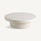 Mesa de centro escultórica crema Zembra