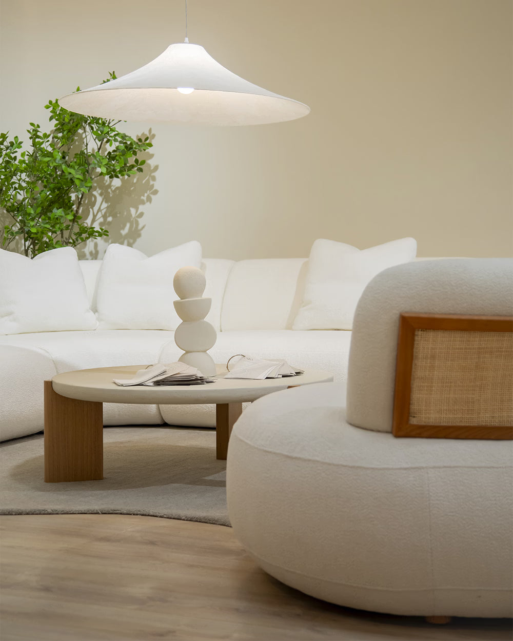 Mesa de Centro Nora Roble Ø100 cm