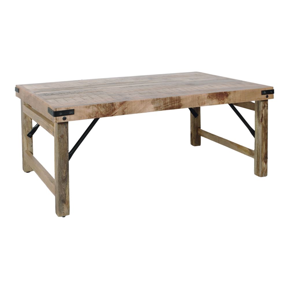 Mesa de centro plegable de madera tropical Donna