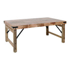 Mesa de centro plegable de madera tropical Donna