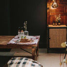 Mesa de centro plegable de madera tropical Donna