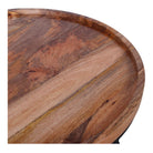 Mesa de centro redonda de mango Isidro
