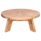 Mesa de centro redonda de pino macizo Blas