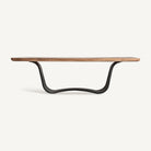 Mesa de comedor de acacia e hierro Mairena