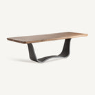 Mesa de comedor de acacia e hierro Mairena