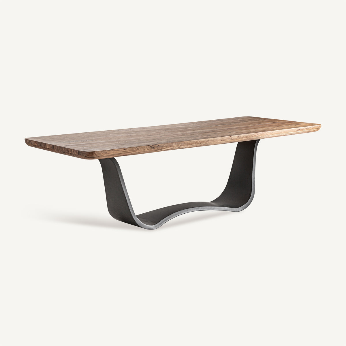 Mesa de comedor de acacia e hierro Mairena