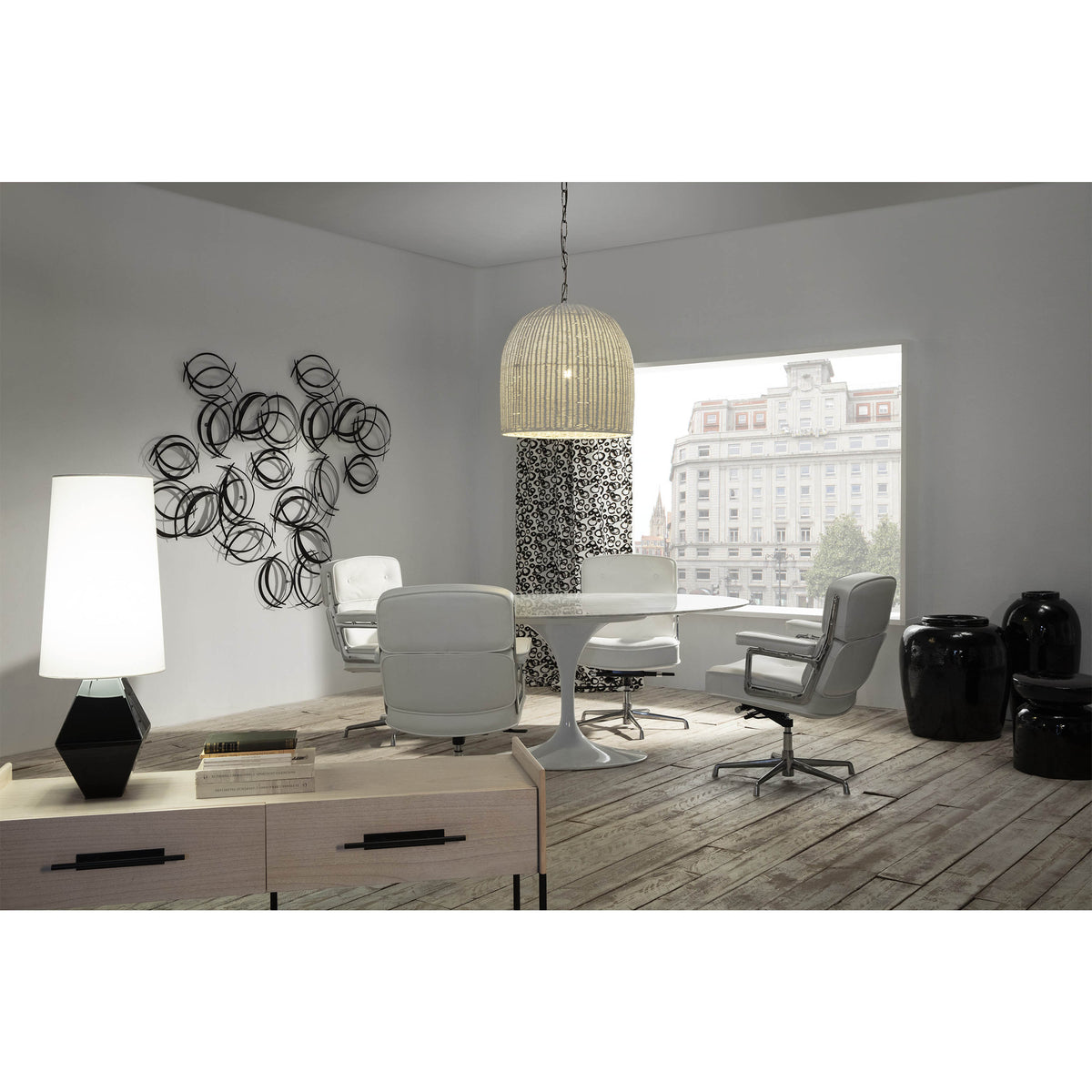 Mesa de comedor de aluminio Queluz