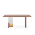 Mesa de comedor de chapa de nogal Aranjuez