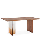 Mesa de comedor de chapa de nogal Aranjuez