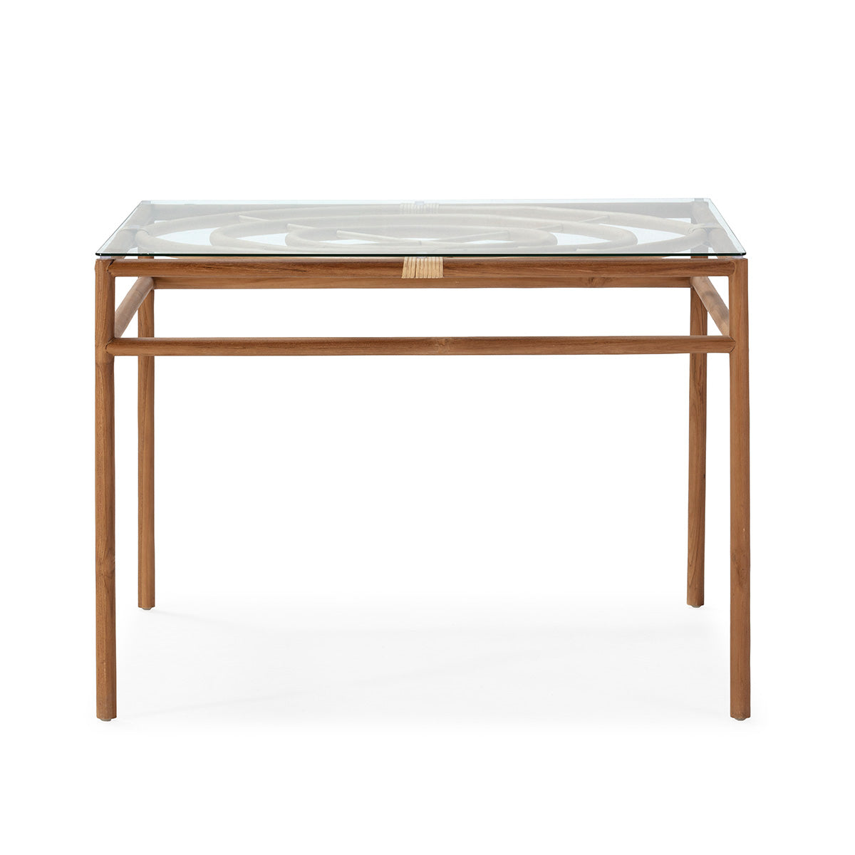 Mesa de comedor de exterior de teca Oleiros