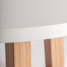 Mesa de comedor de hormigón blanco Atlanterra