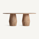 Mesa de comedor de madera de mango Mojácar 220 x 110 cm
