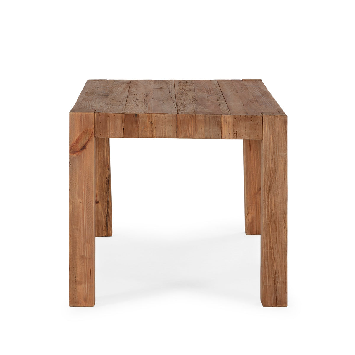 Mesa de comedor de madera de pino recuperado Domodossola