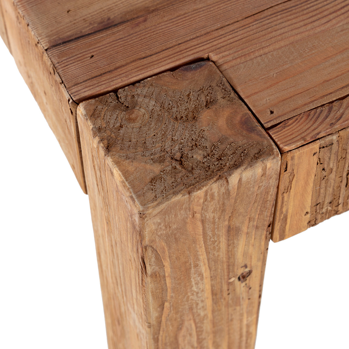 Mesa de comedor de madera de pino recuperado Domodossola