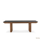 Mesa de comedor de madera de pino recuperado y roble Legnano