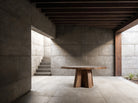 Mesa de comedor de madera de sal Lobras Ø170 cm