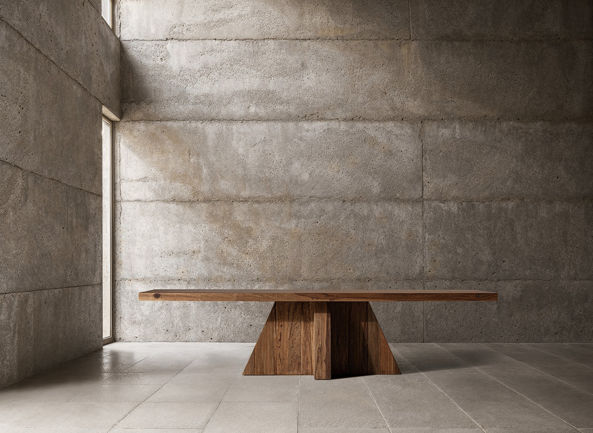 Mesa de comedor de madera de sal Lobras 260 cm