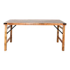 Mesa de comedor de madera envejecida Agnolo