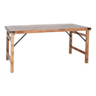 Mesa de comedor de madera envejecida Agnolo