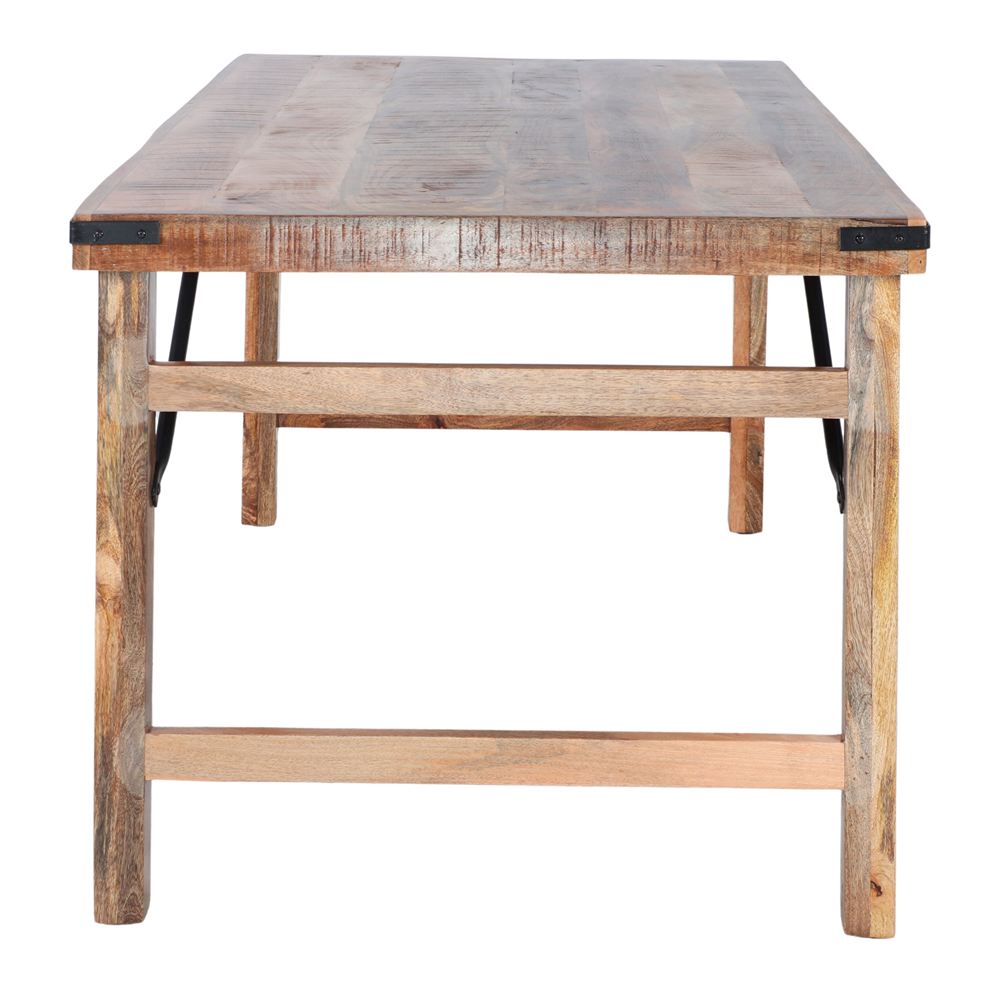 Mesa de comedor de madera envejecida Agnolo