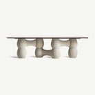 Mesa de comedor de madera y hormigón Nador