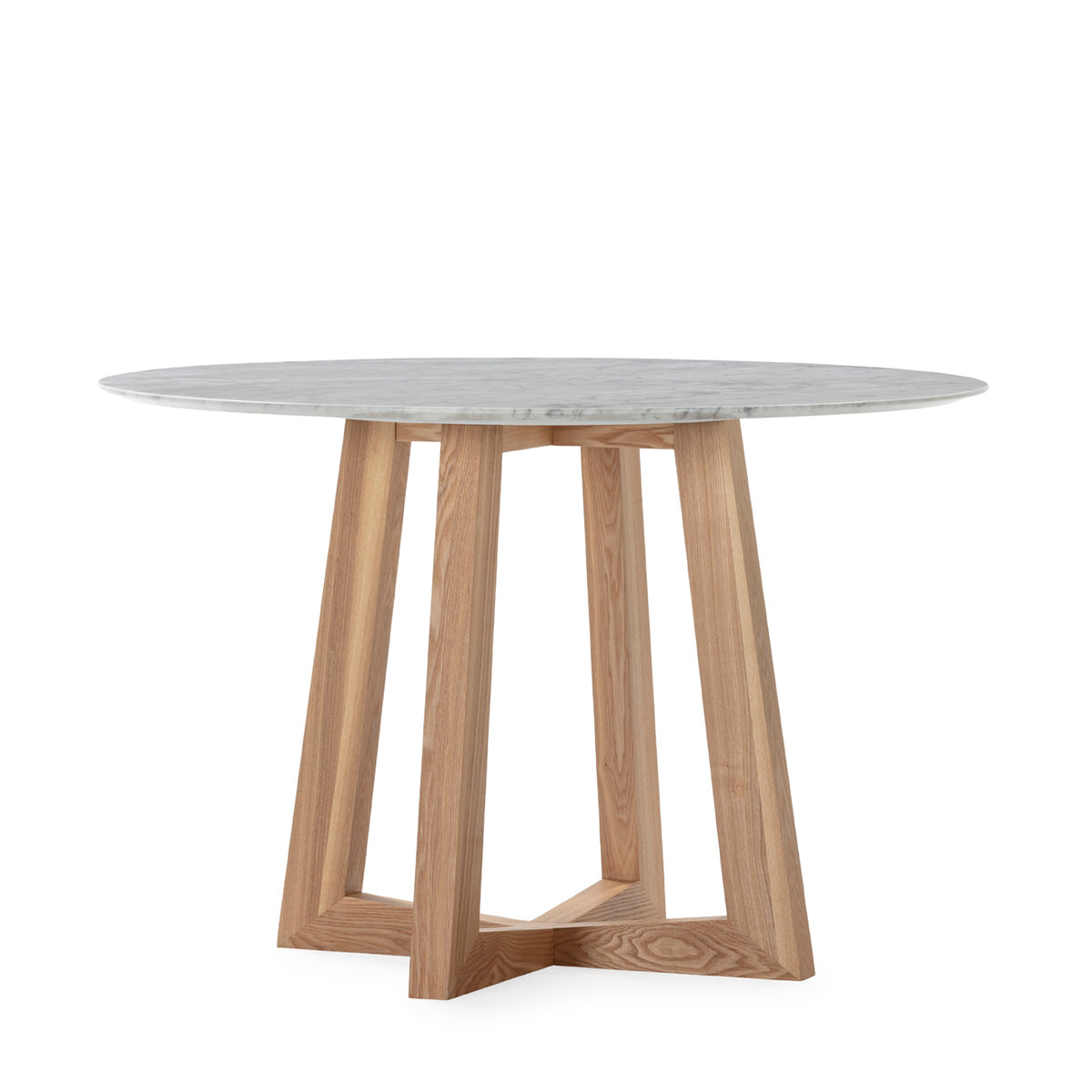 Mesa de comedor de madera y mármol Sabaudia