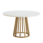 Mesa de comedor de madera y metal Balma