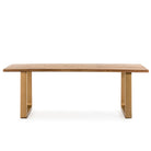 Mesa de comedor de madera y metal Giglio