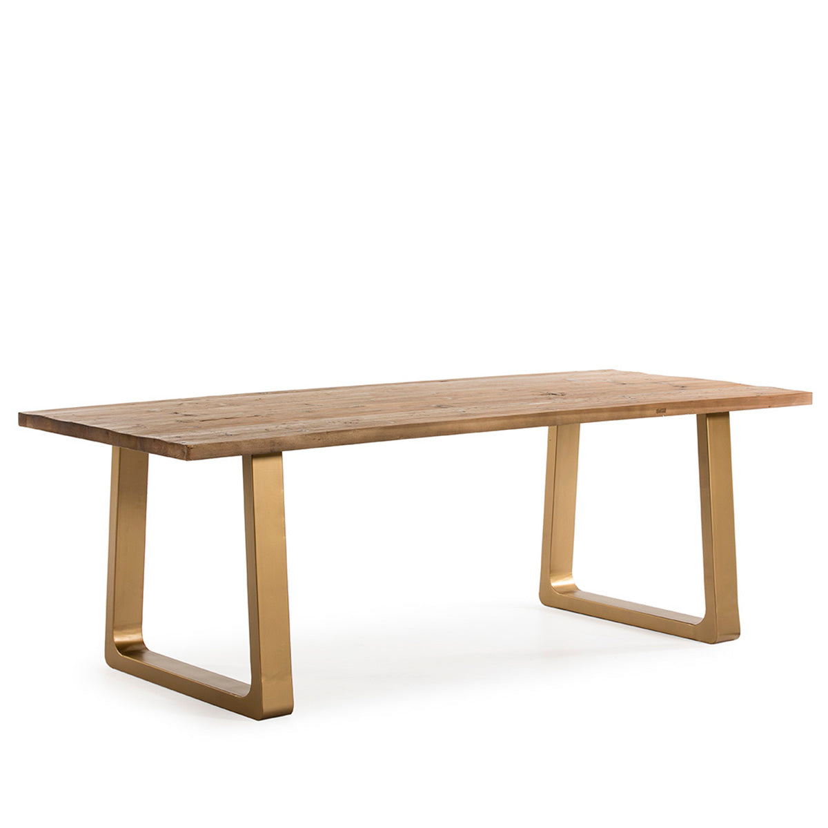 Mesa de comedor de madera y metal Giglio