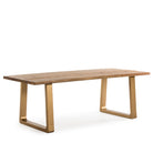 Mesa de comedor de madera y metal Giglio
