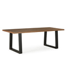 Mesa de comedor de madera y metal Giglio