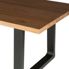 Mesa de comedor de madera y metal Giglio