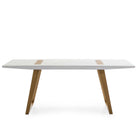 Mesa de comedor de madera y metal Nazaré