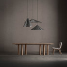 Mesa de comedor de mango y travertino Mojácar 250 x 110 cm