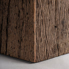 Mesa de comedor de mármol y madera recuperada Alboloduy