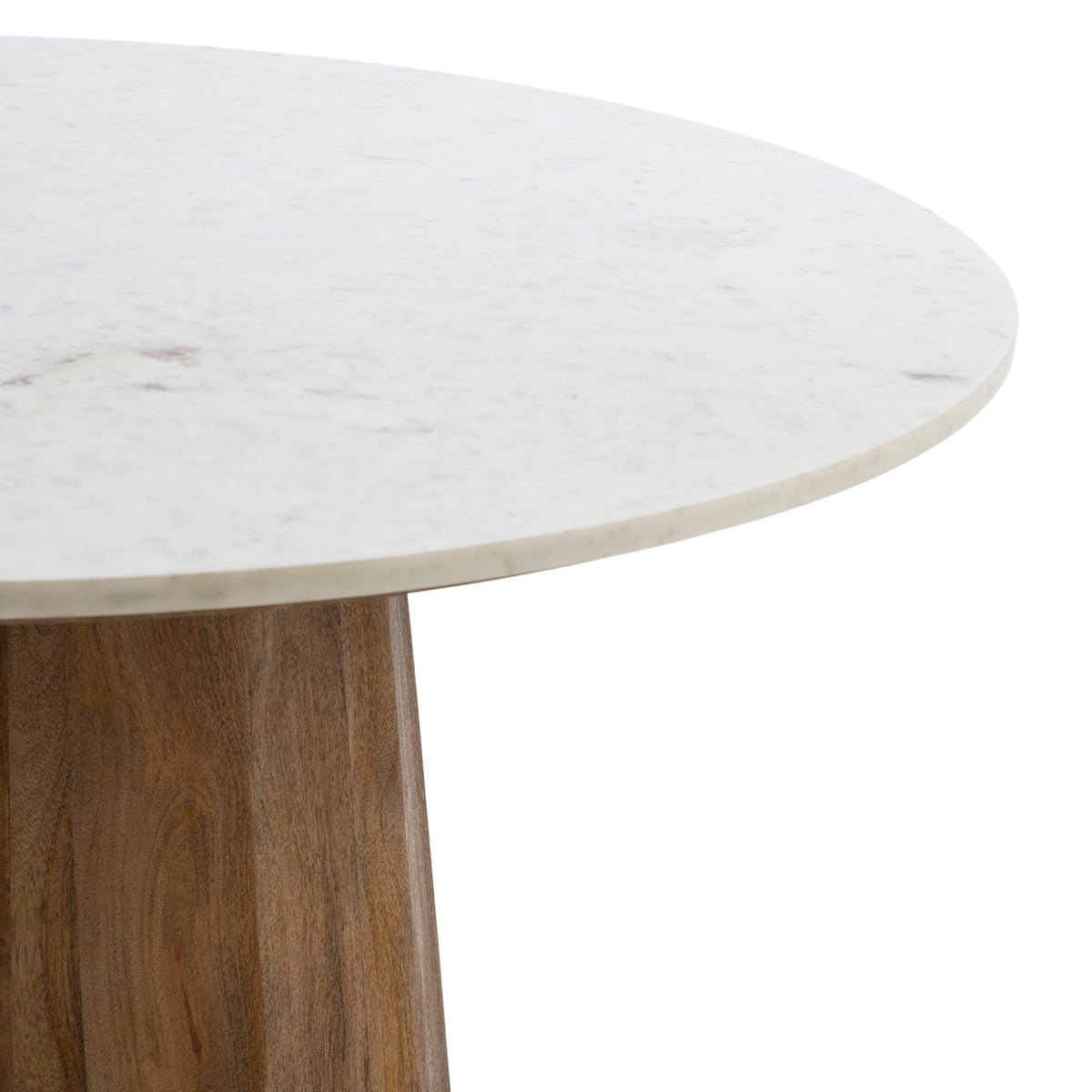 Mesa de comedor de mármol y mango Barañáin