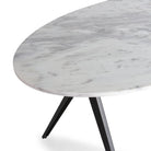 Mesa de comedor de mármol y metal Lanciano