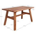 Mesa de comedor de pino reciclado Octavia