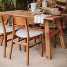 Mesa de comedor de pino reciclado Octavia