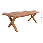 Mesa de comedor de pino reciclado Thibaut