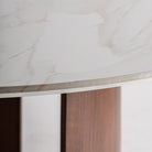Mesa de comedor de porcelánico y madera Alcútar