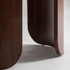 Mesa de comedor de porcelánico y madera Alcútar